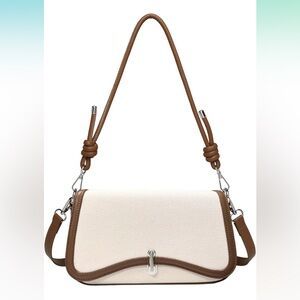 NWT Small Cross Body Purse Shoulder Bag Leather Handbag with 2 Straps